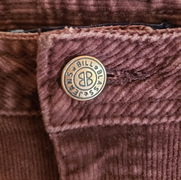 Bill Blass Women's Stretch Corduroy Pants 12 Petite Dark Chocolate Brown FF156 - Picture 3 of 8